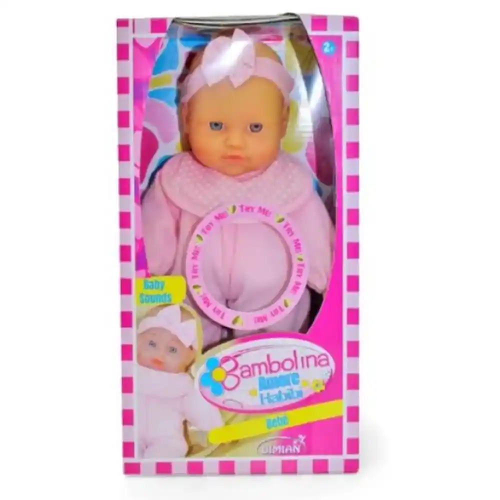 BAMBOLINA AMORE 26CM SOFT DOLL WITH BABY