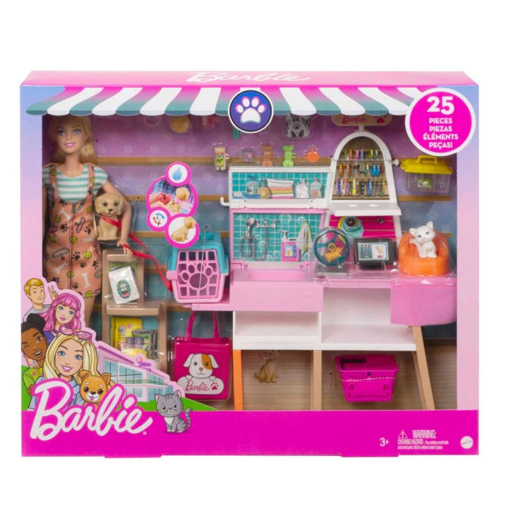 Barbie Doll And Pet Boutique Playset