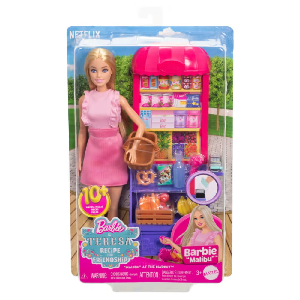 Barbie Entertainment Malibu Shopping Playset, 3Y+, Multicolour