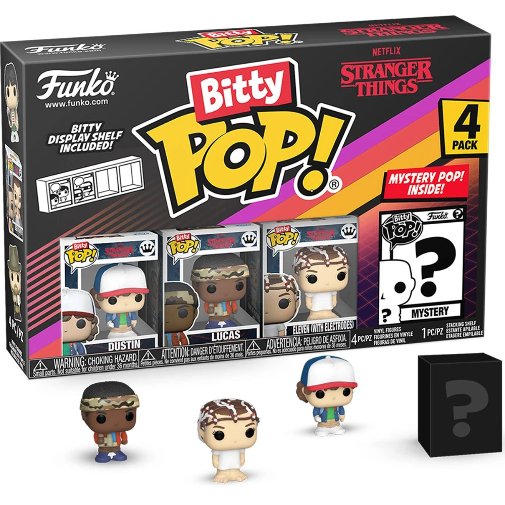 BITTY POP! TV: STRANGER THINGS – DUSTIN 4PK
