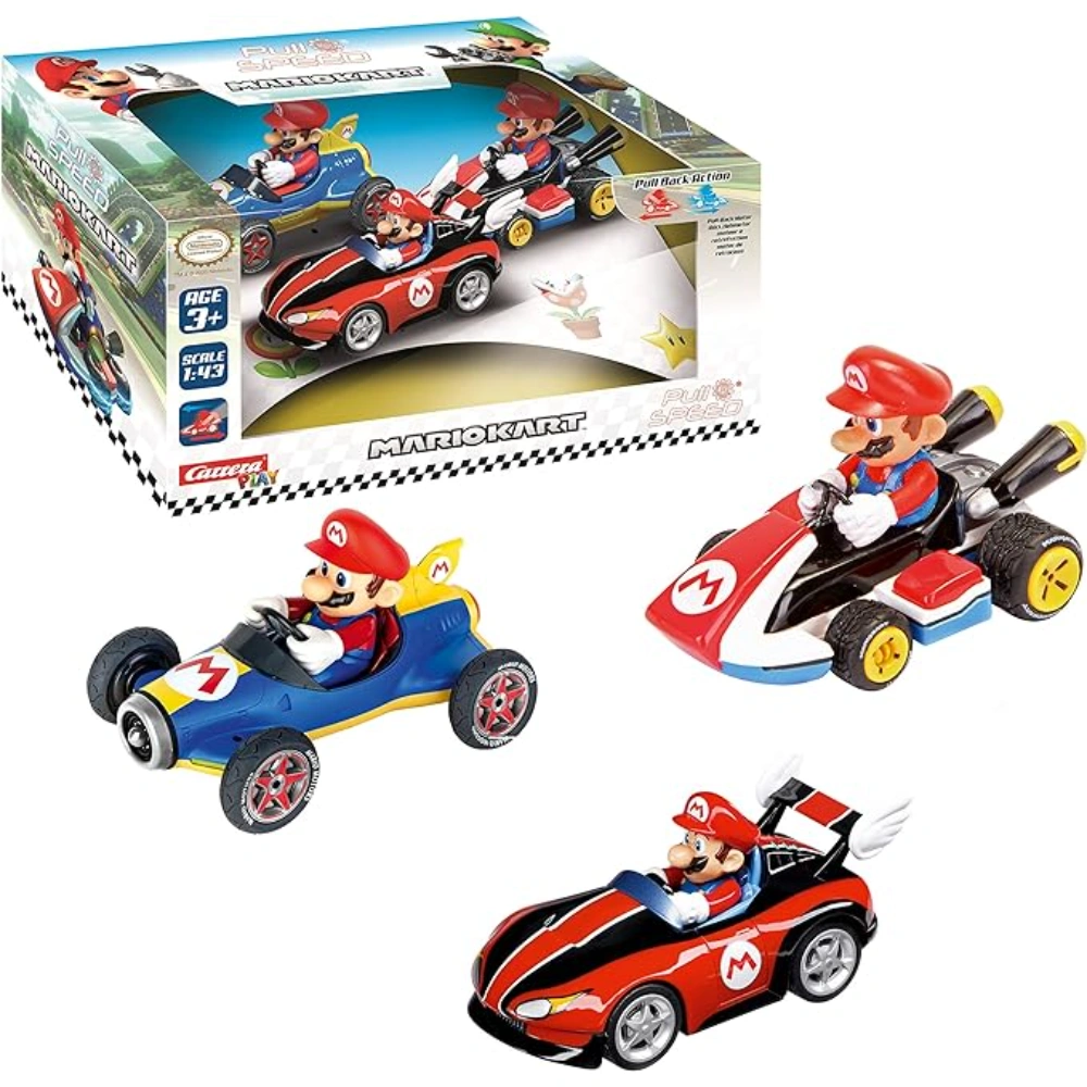Carrera Nintendo Pull N Speed Mario Collection Kart