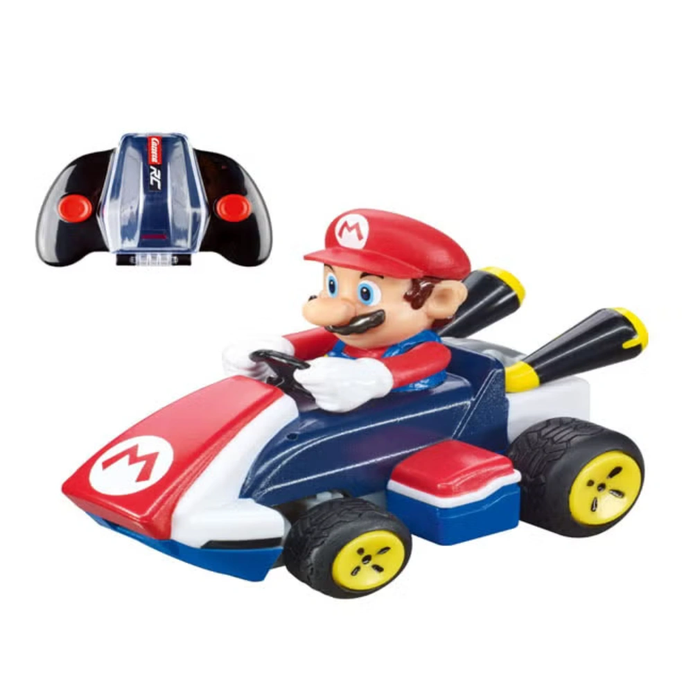 Carrera RC Mario Kart 1: 50 Scale Mini Remote Control Car MARIO With Clear Case