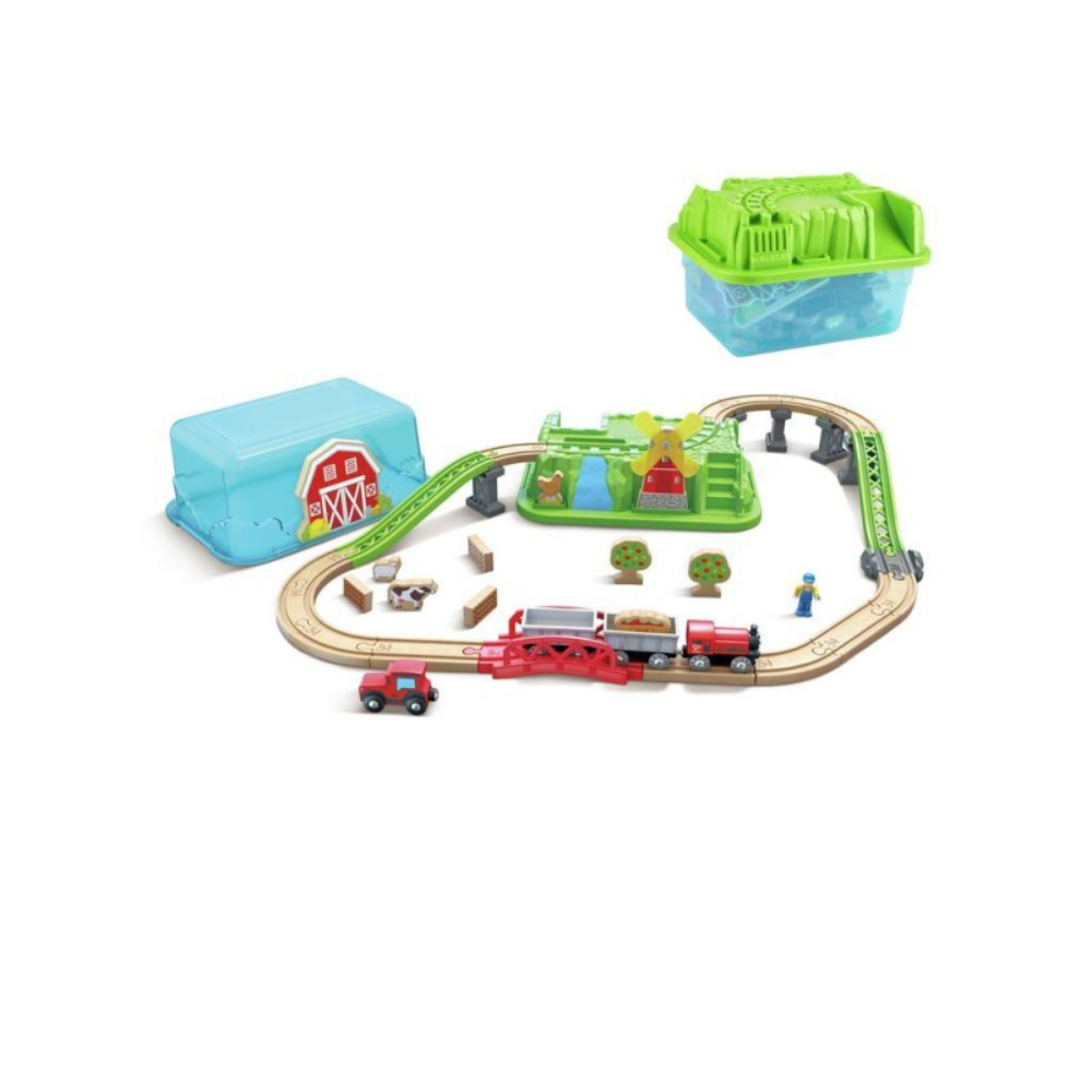 HAPE COUNTRYSIDE TRAIN BUCKET SET