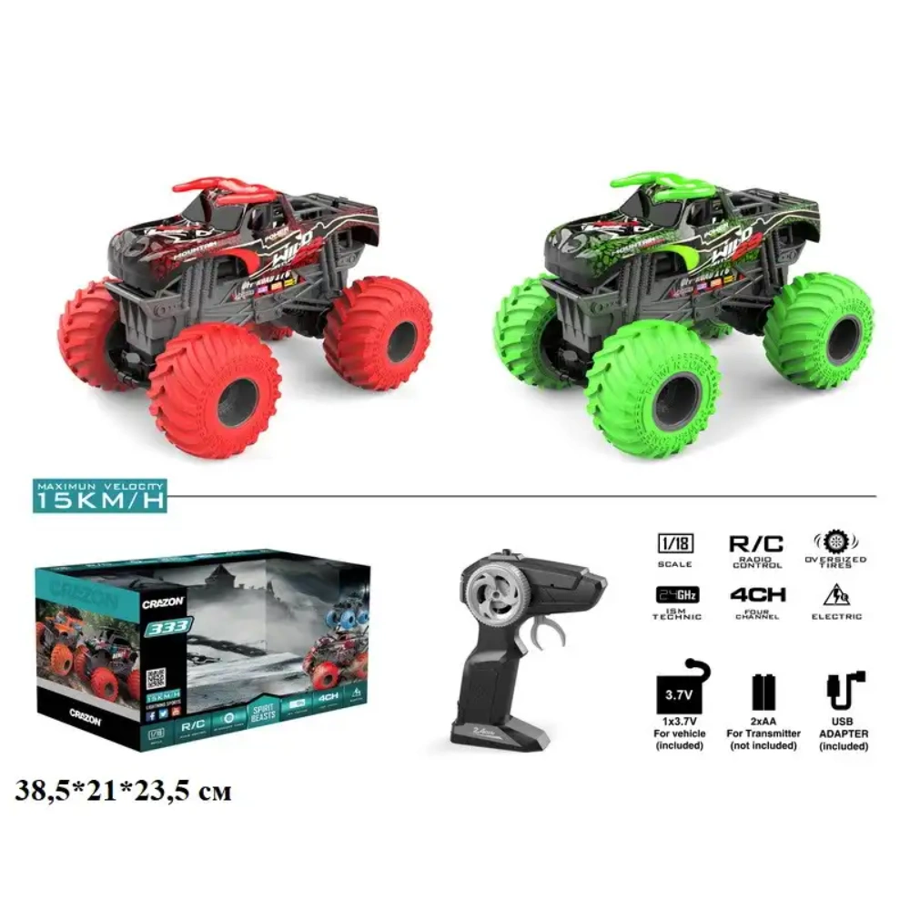 Crazon 2. 4G 1: 18 Oversize Wheel Cross Road