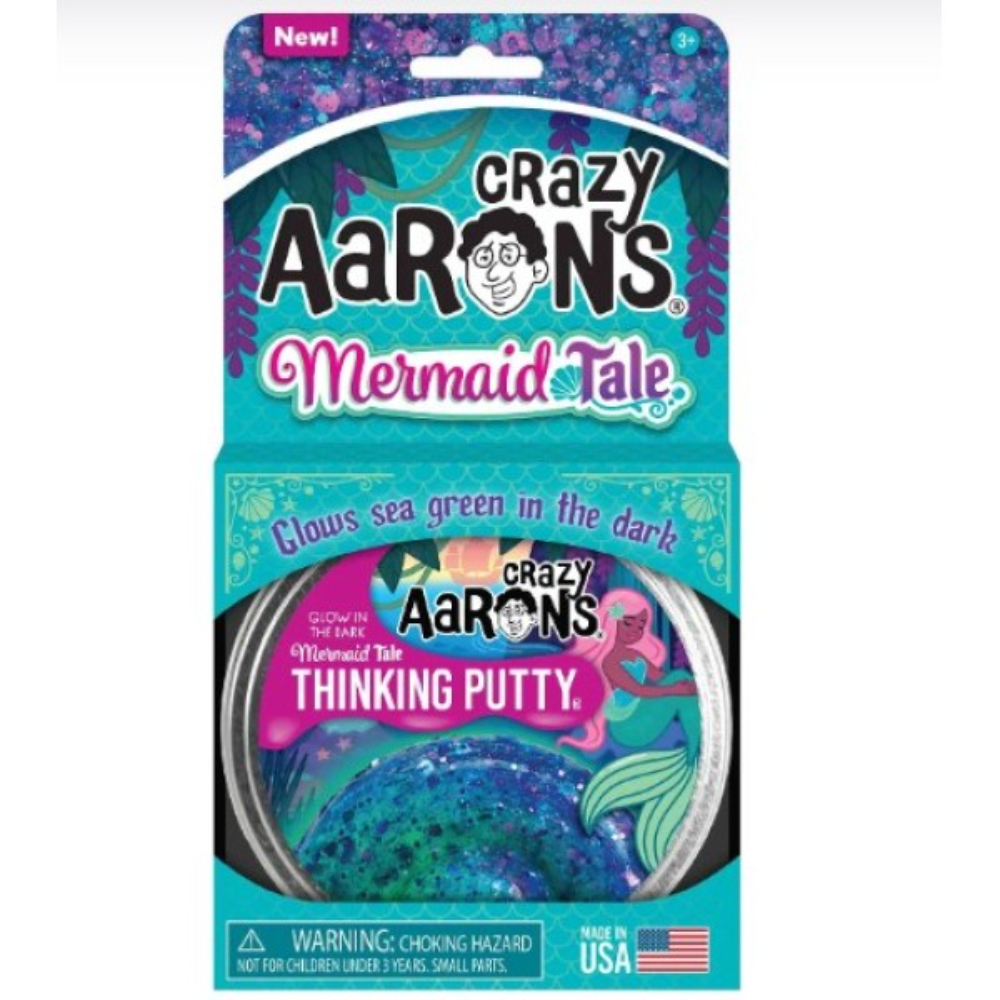 Crazy Aaron -Mermaid Tale – Full Size 4″ Thinking Putty Tin for EU