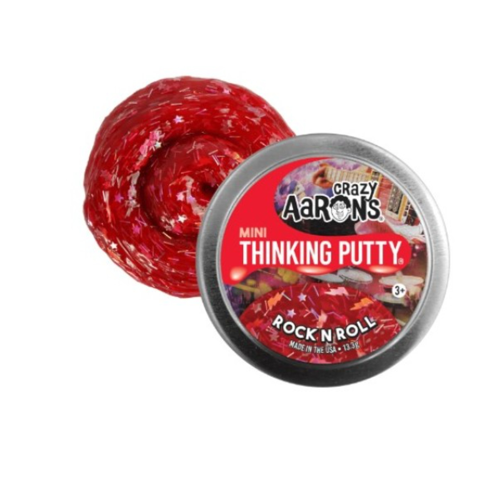 Crazy Aaron -Mini Rock n’ Roll – 2″ Thinking Putty Tin