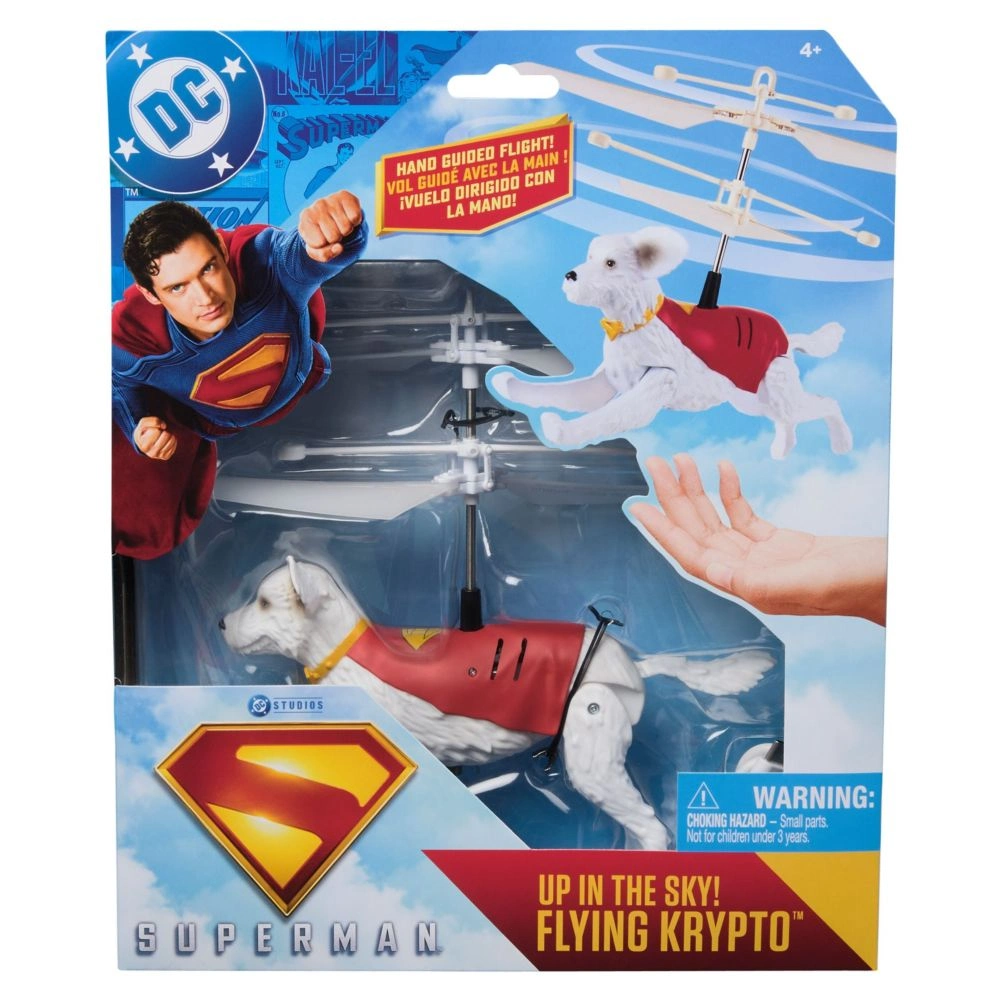 DC Superman Movie Handheld Flying Krypto Toys by Spin Master