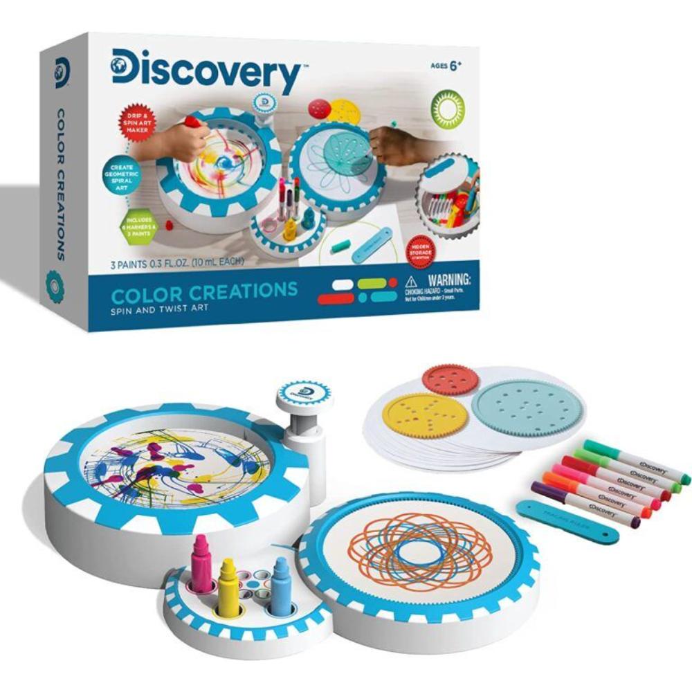 DISCOVERY KIDS TOY SPIRAL AND SPIN ART STATION