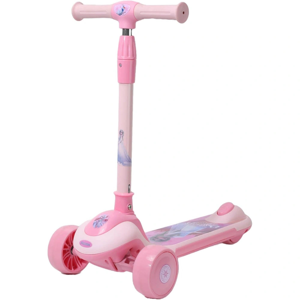 Disney Frozen Foldable Twist 3 wheel scooter with Height Adjustable Handlebar for kids 3-8Years