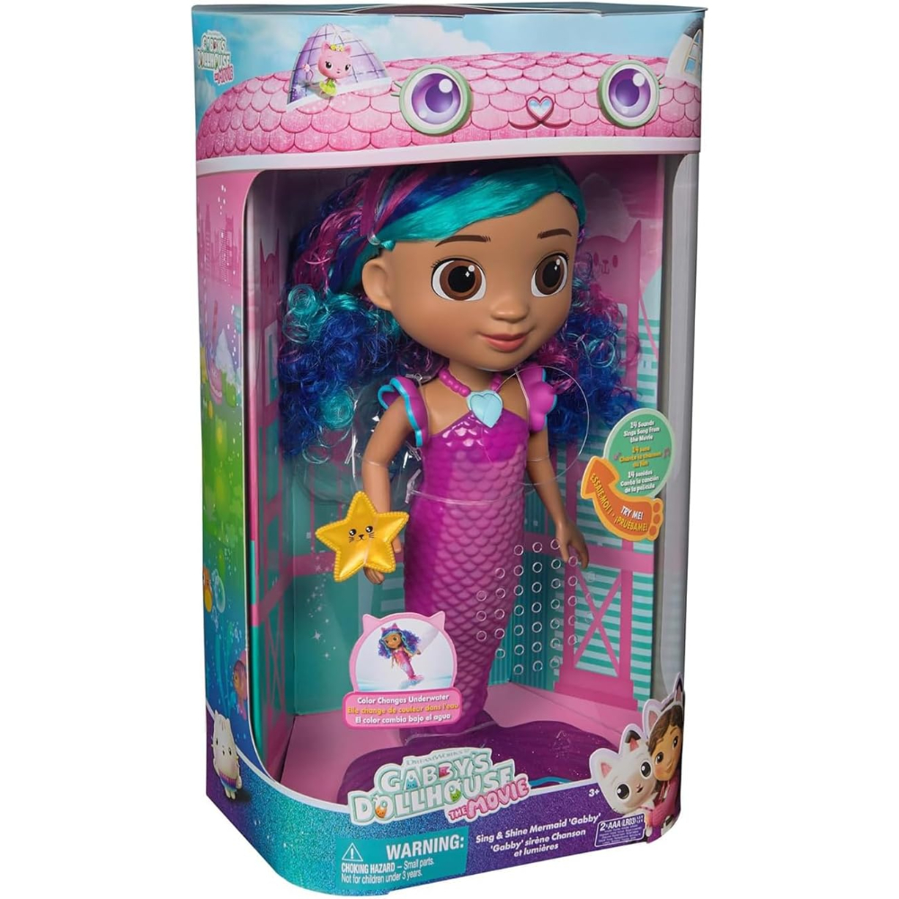 Gabby’s Dollhouse Movie Feature Mermaid Doll with Sounds