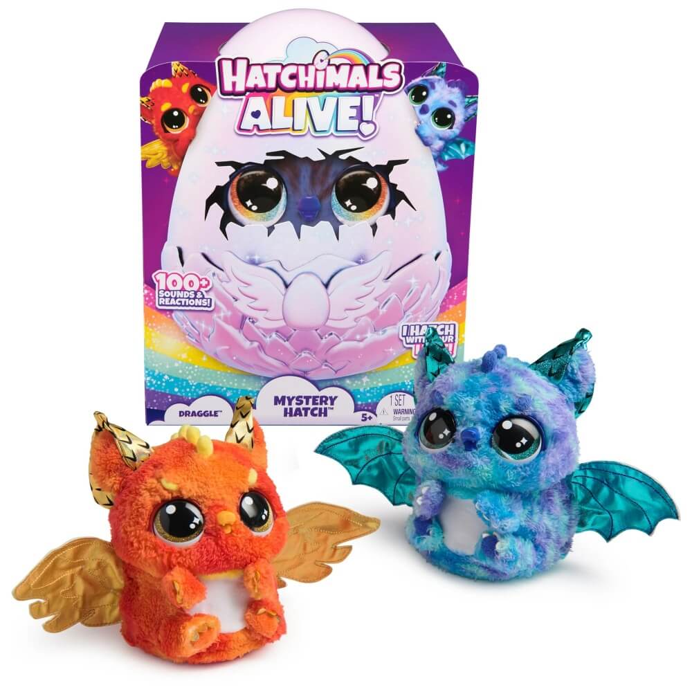 Hatchimals Alive Secret Hatch Draggle (Fire/Water)