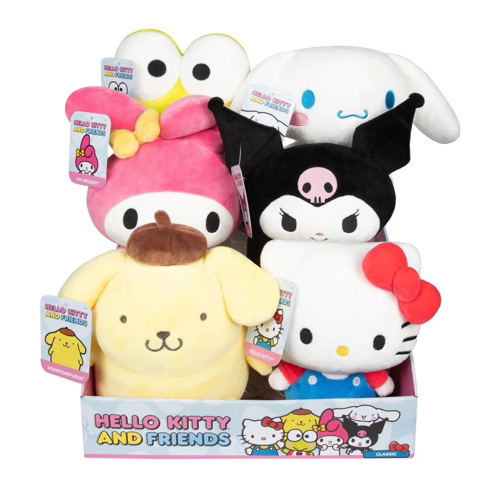 Hello Kitty & Friends Classic 8″ Plush Assortment, 1 Random, Styles May Vary