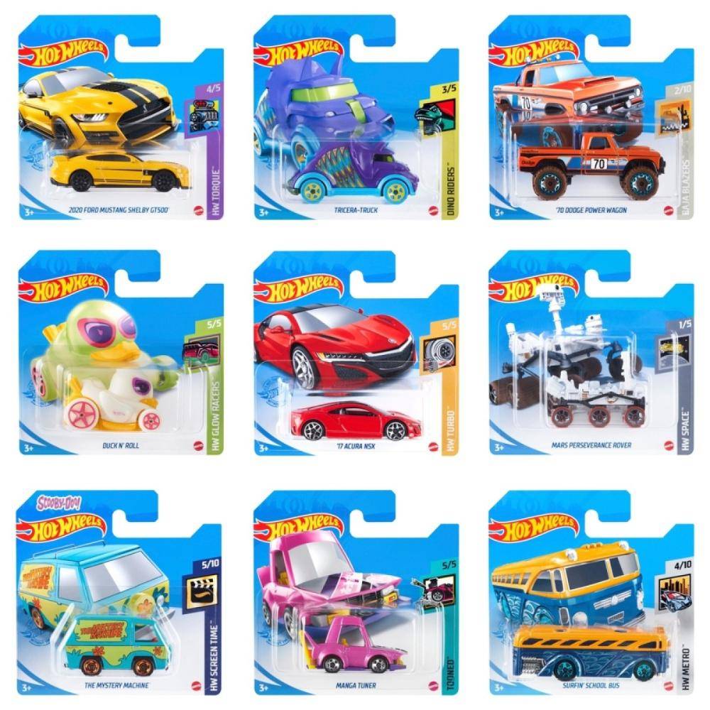 Hotwheels Basic Single Car Pack Asst