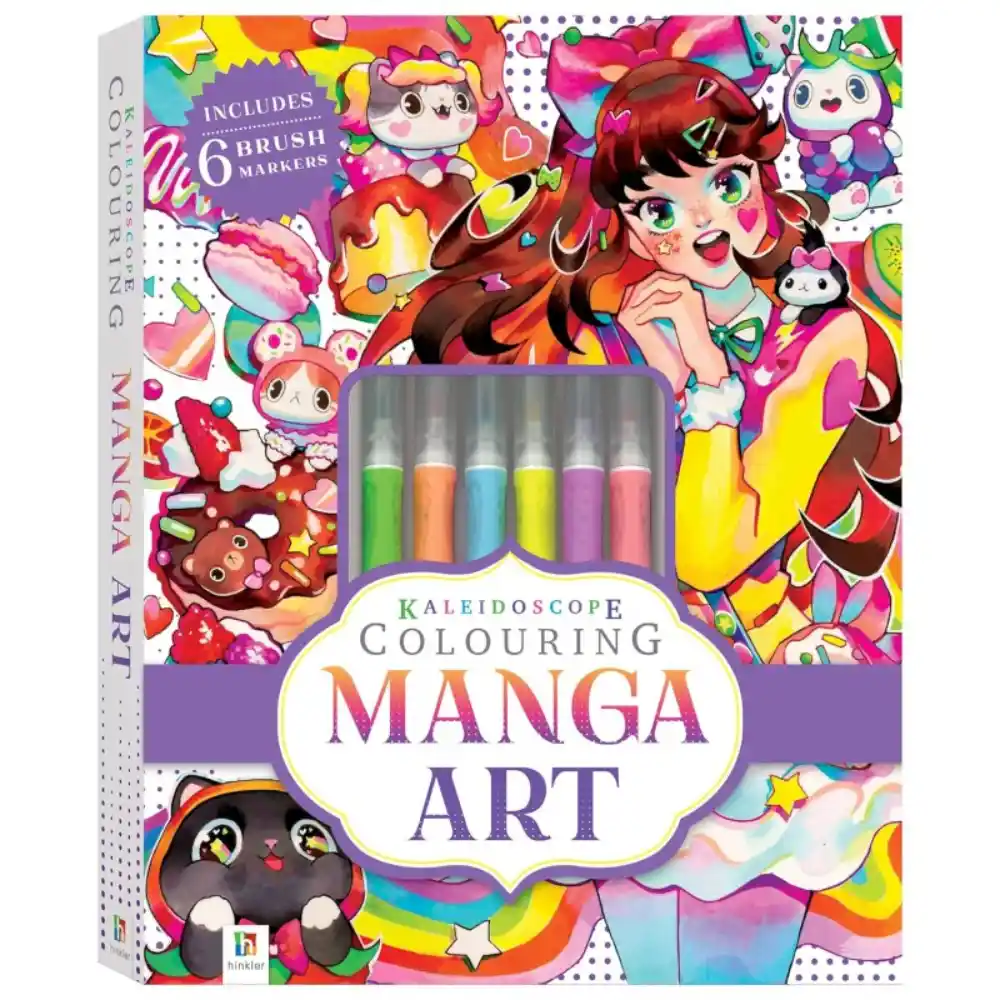 Kaleidoscope Colouring Kit: Manga Art