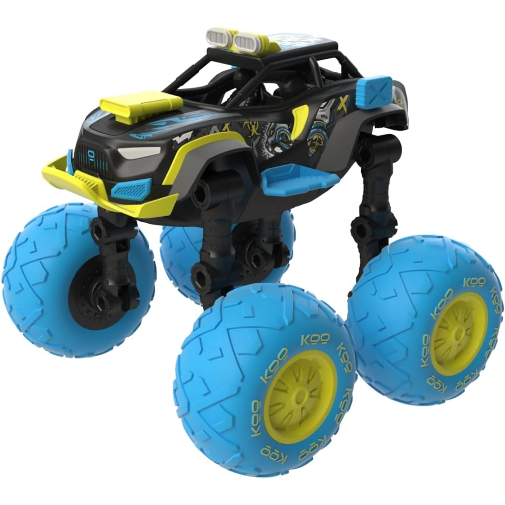 KOO KINCHIKA Remote control Anime Action Racing Car Radio Controlled 360 Degree Rotating High Speed Car With Lights & Sound Rechargeable Battery Toys for Boys for Kids