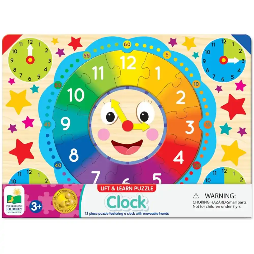 Lift & Learn Clock Puzzle