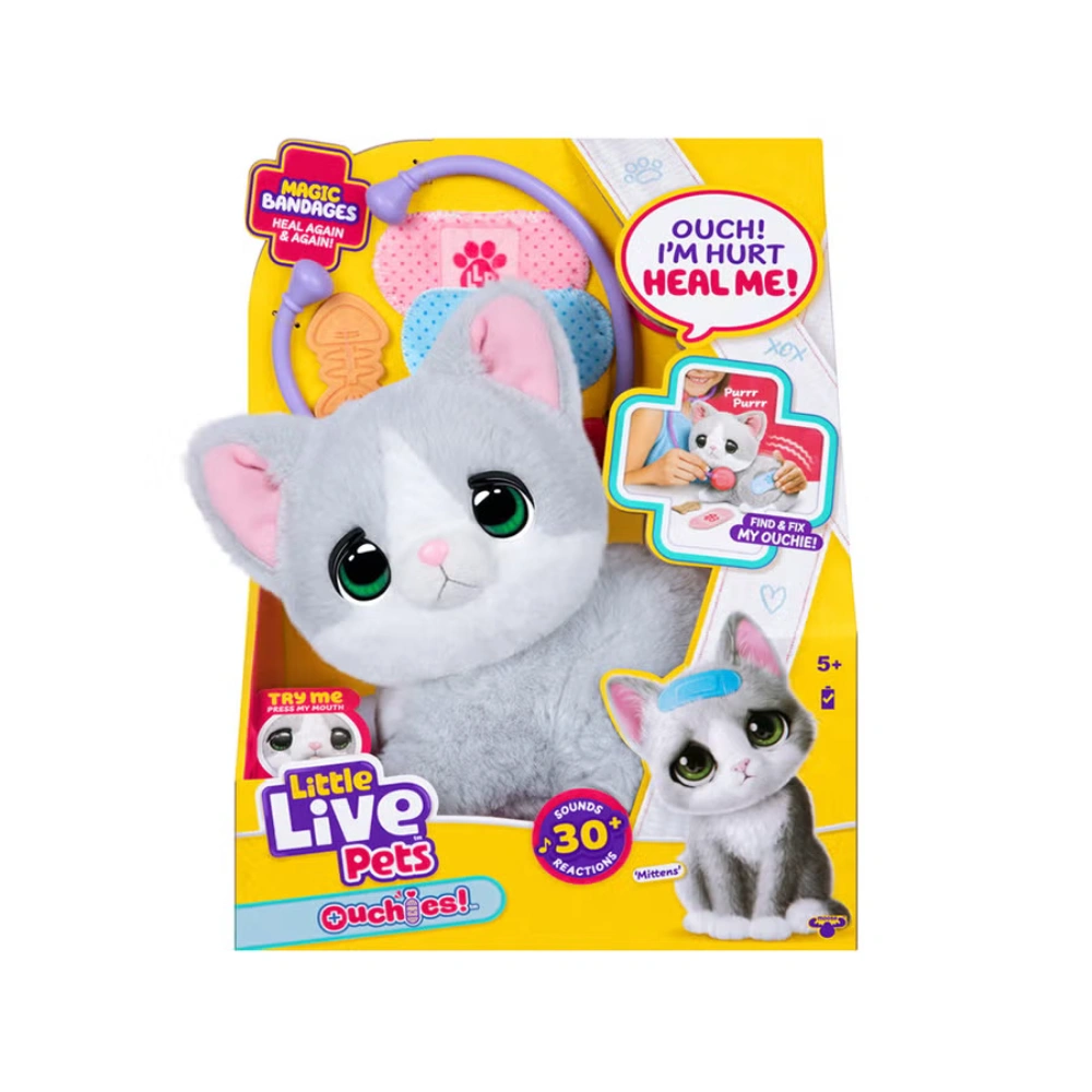 Little Live Pets Ouchies Single Pk Mittens Kitty