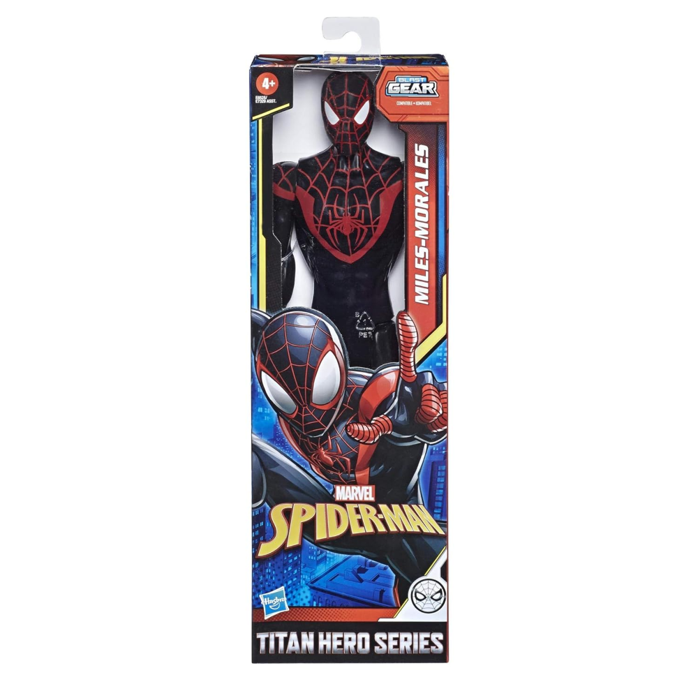 Marvel Spider-Man: Titan Hero Series Miles Morales 12-inch-Scale Super Hero Action Figure Toy Great Kids for Ages 4 and Up