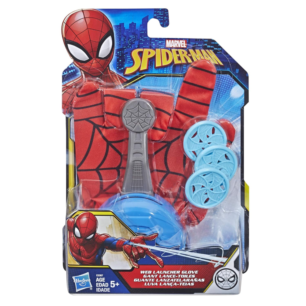 MARVEL Spider-Man Web Launcher Glove, Role Play Toy, For Kids Ages 5 years Old and Up Multicolor