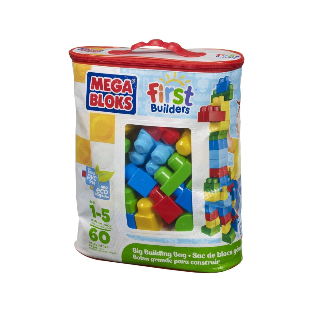 Mega Bloks First Builders Big Building Bag (Classic) (60-Piece)
