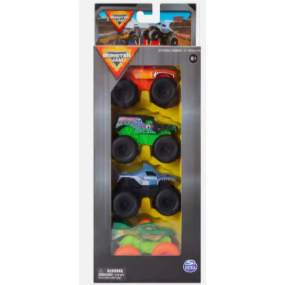 Monster Jam 1: 72 Truck 4-Pack Value