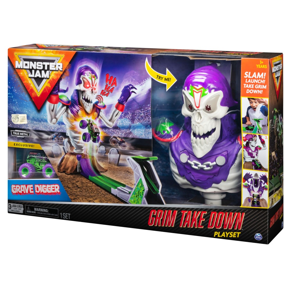 Monster Jam Grim Takedown Playset