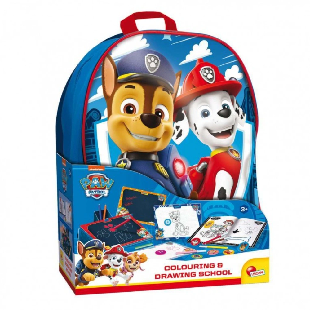 Paw Patrol Colouring & Drawing School in A Backpack