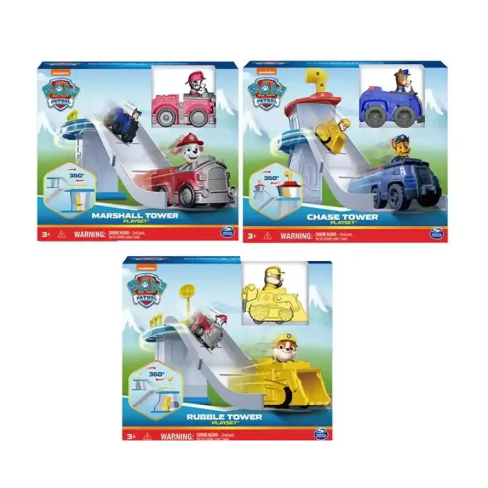 Paw Patrol Tower Playset Mini Asst. Valu