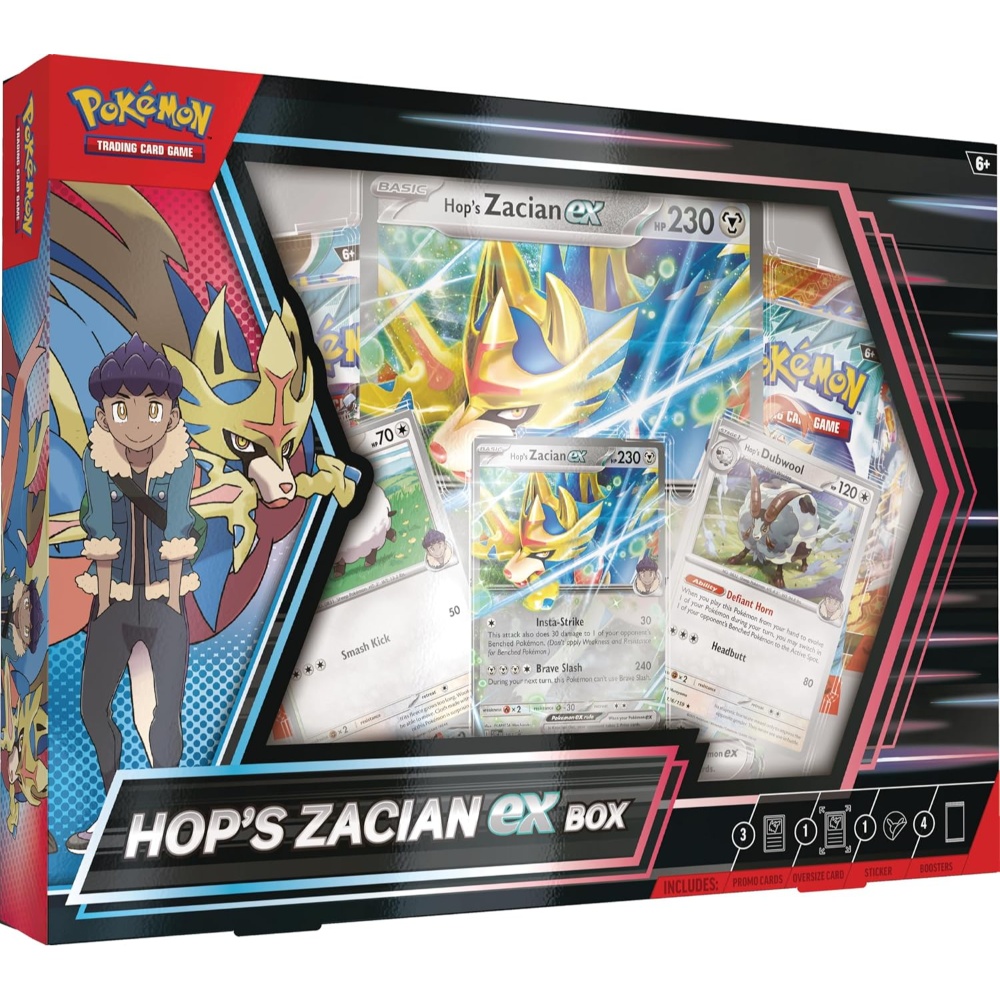 Pokemon TCG: Hop’s Zacian ex Box