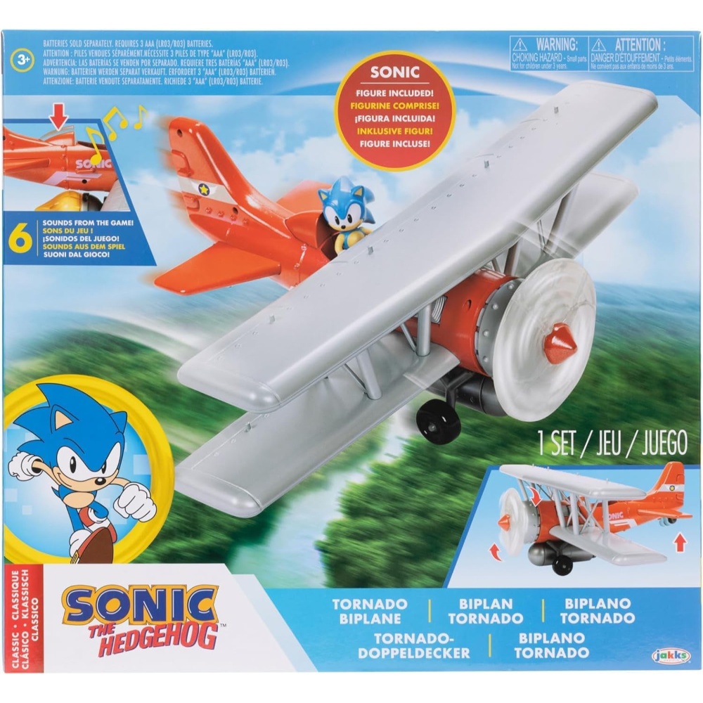 Sonic Tornado Biplane Playset with Figure