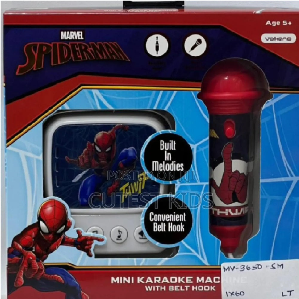 Spider-Man LED Karaoke Speaker with Microphone