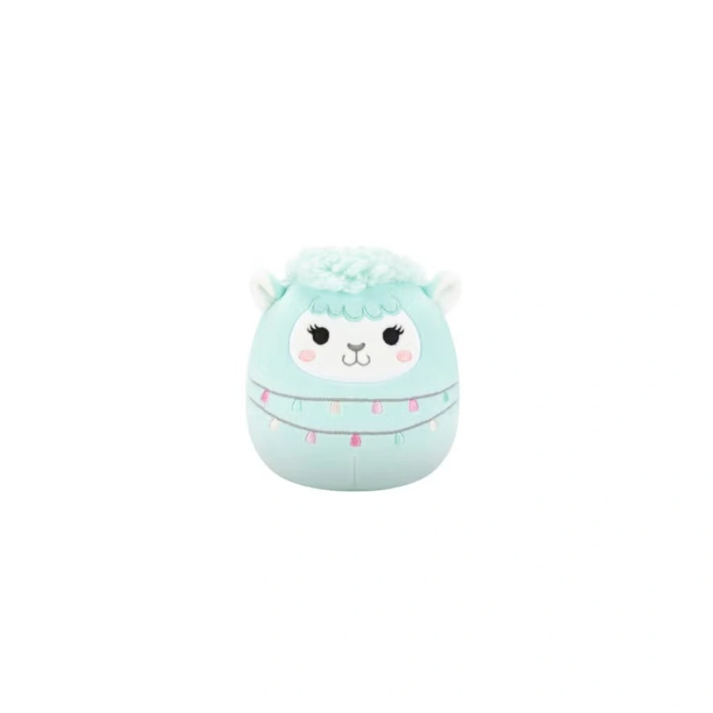SQCR – Little Plush (5″ Squishmallows) (Lorna – Light Teal Llama Wrapped in String W/Tassels)