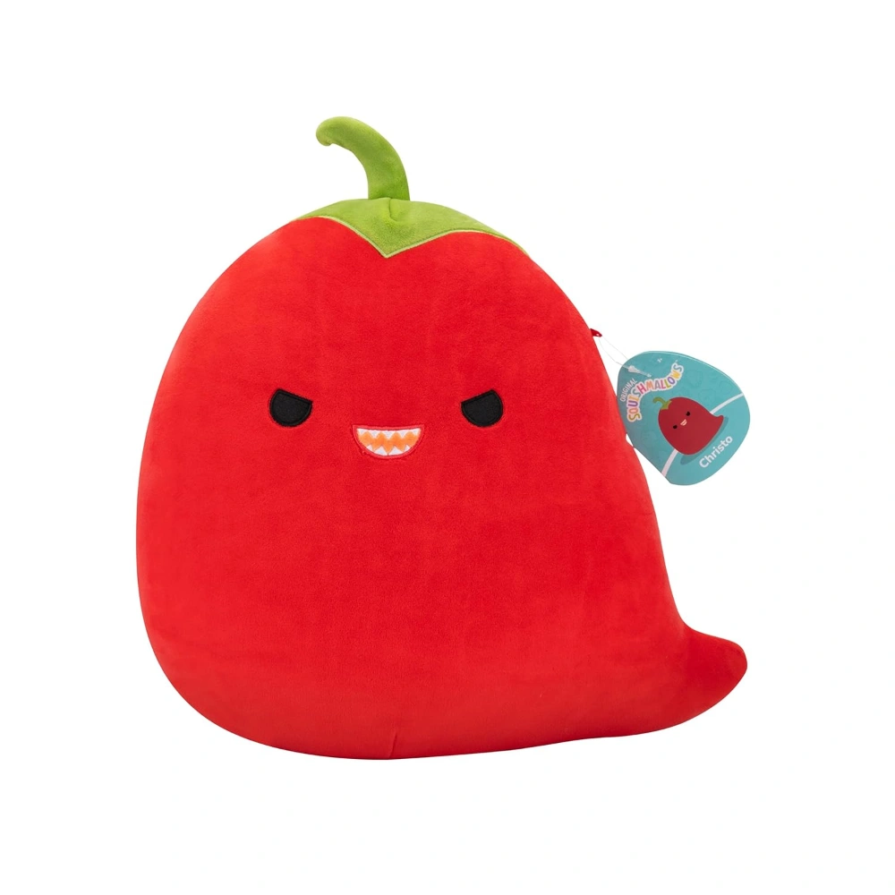 Squishmallows Original 12in Christo The Red Chili Pepper Official Jazwares Plush (Medium-Sized)