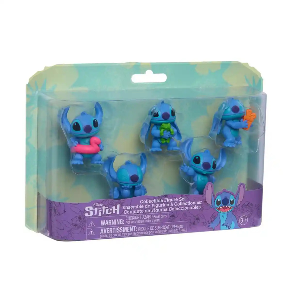 Stitch 5 Pack Collectible Mini Figure Set