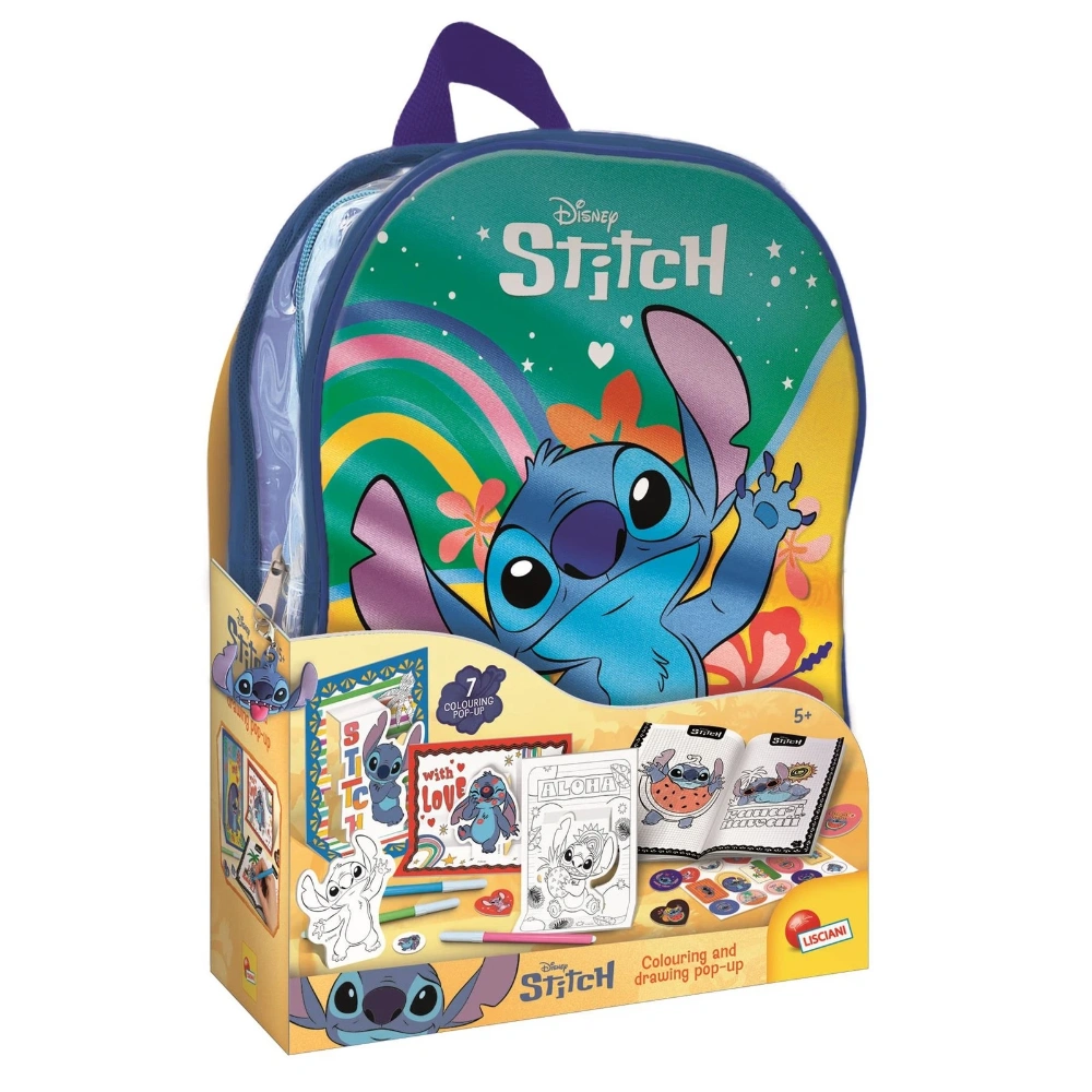 Stitch Backpack Including Colouring and Drawing Activities