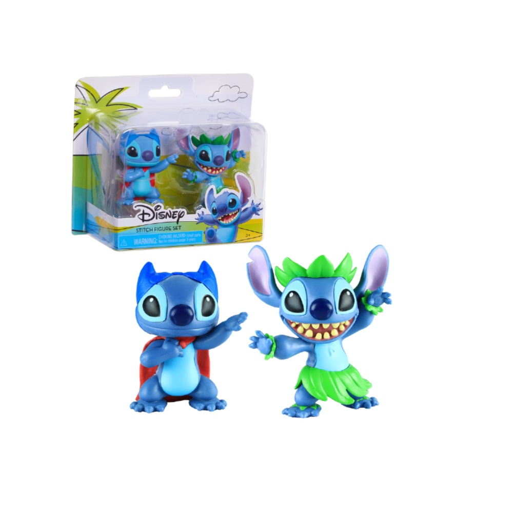 Stitch Figure 2-Packs: Hula & Superhero