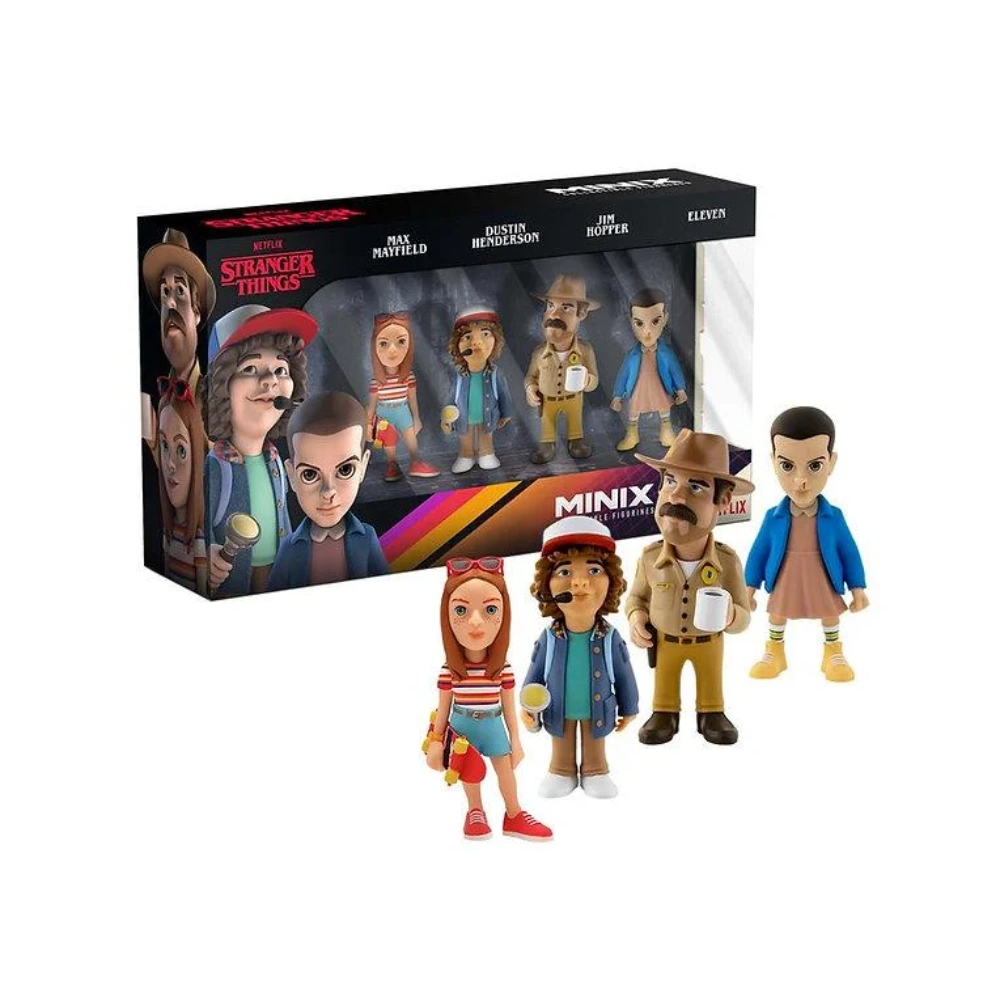 STRANGER THINGS – Eleven, Dustin, Hopper, Max – Pack 4 Fig. Minix 7cm