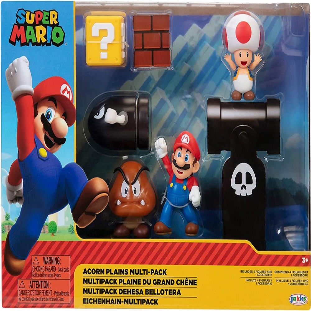 Super Mario Acorn 2. 5-Inch Diorama Set