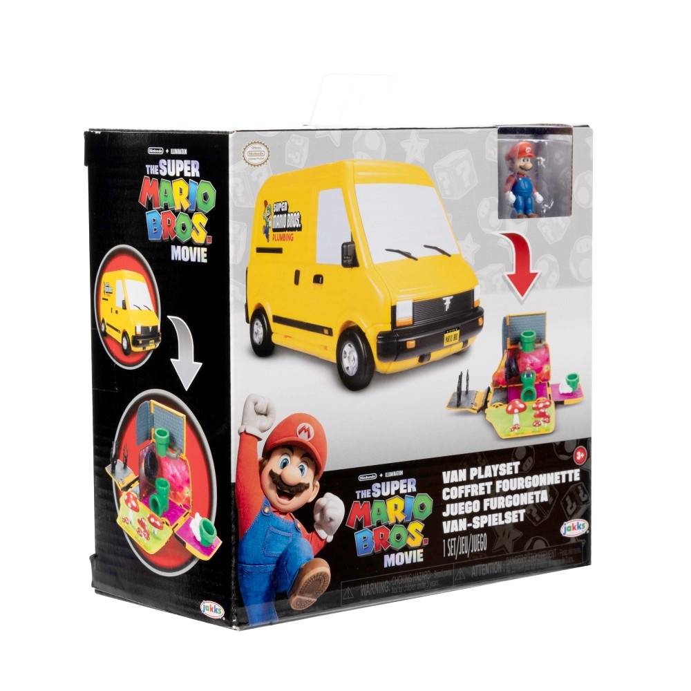 Super Mario Movie Mini World Van Playset