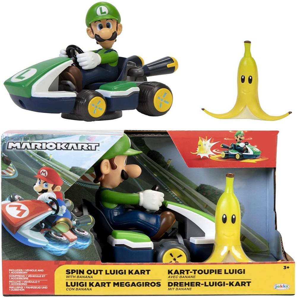 Super Mario Spin Out Kart 2. 5-Inch Asst
