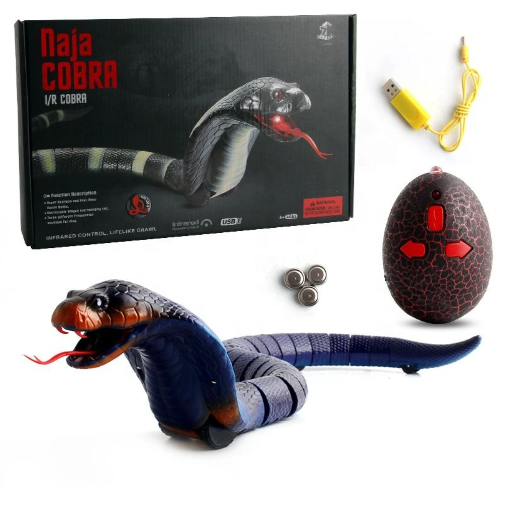 Super Realistic Fast Move RC Snake Toys Infrared Remote Control Rattle Snake Toy for Children