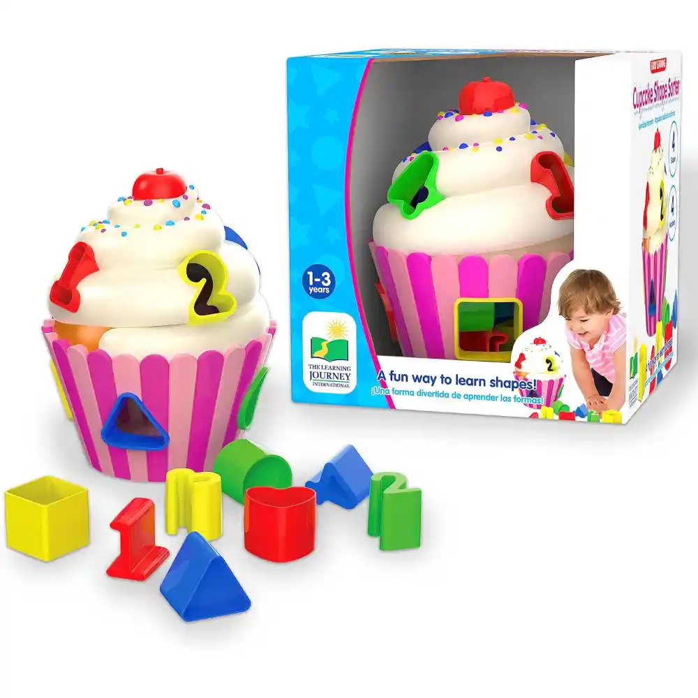 The Learning Journey Cupcake Shape Sorter