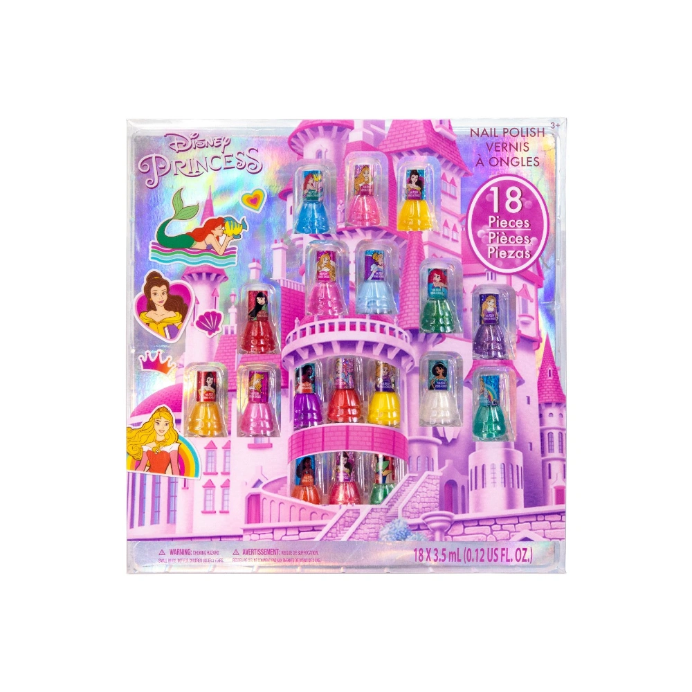 Townley Girl – Disney Princess Peel-Off Nail Polish Set – 18pcs – 3. 5ml