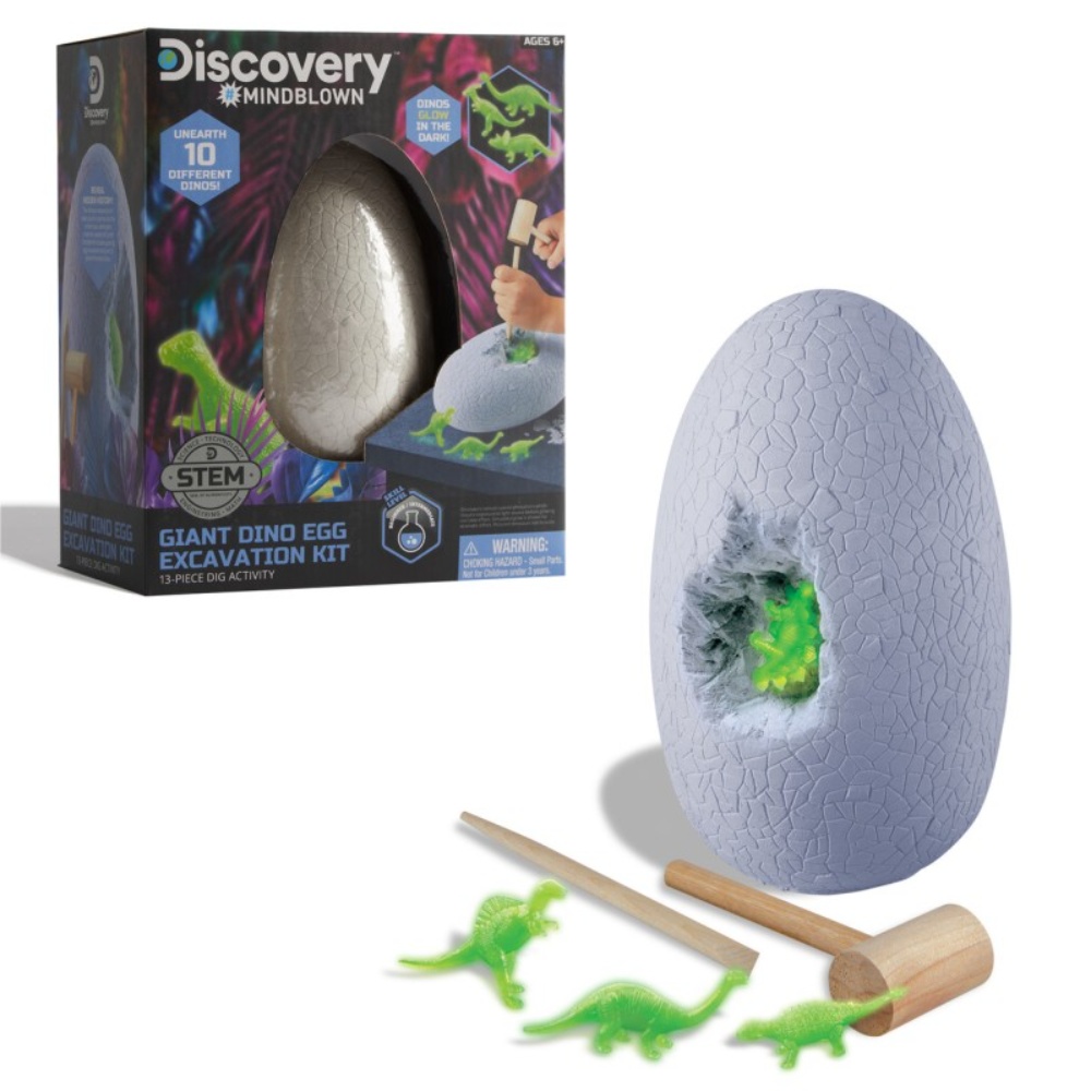 Toy Dinosaur Excavation Jumbo Egg (13 PC Set)