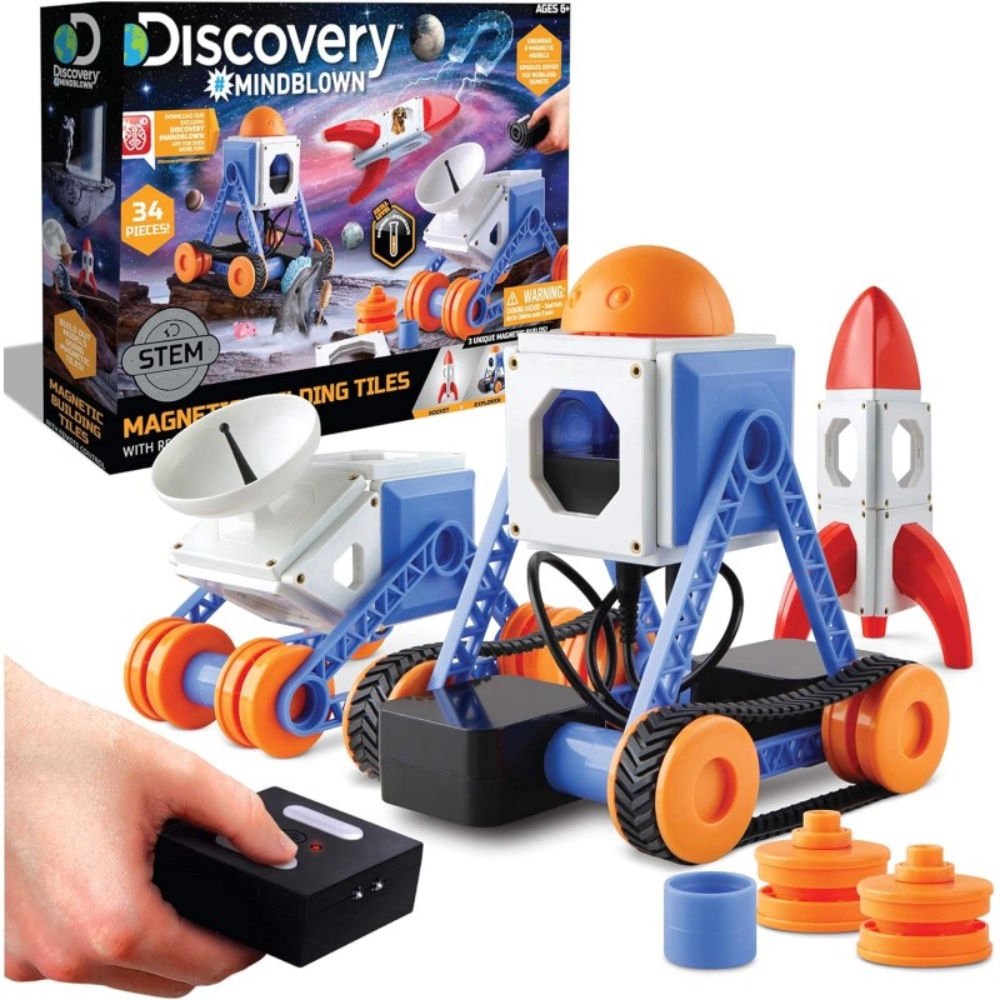 Toy Magnetic Tiles with Remote Control