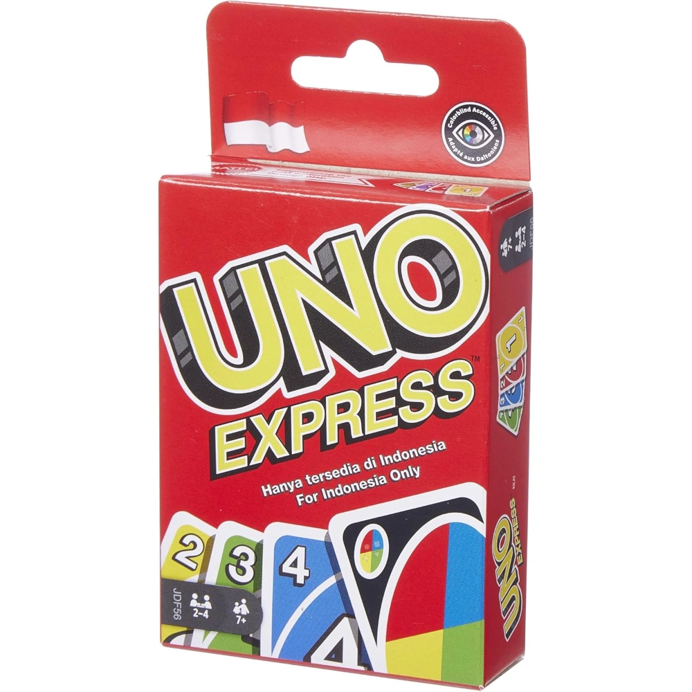 UNO Express Card Game for Game Night, 2 to 6 Players, Travel Games
