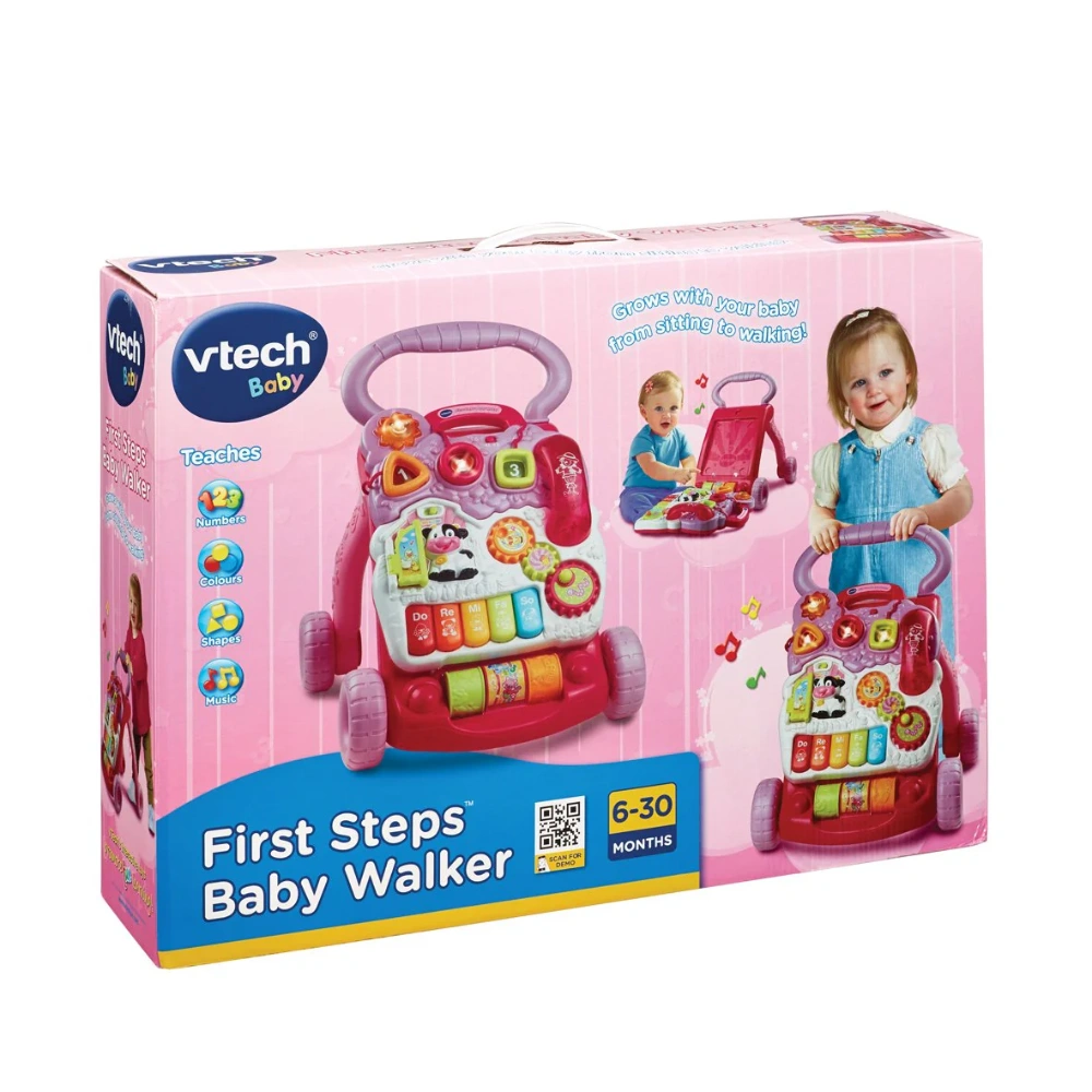 VTech First Steps Baby Walker Pink
