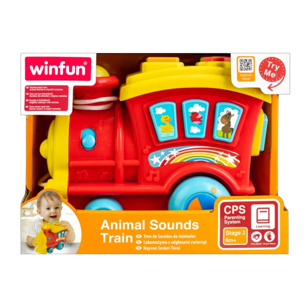 Winfun Animal Sounds Train, Multi Color