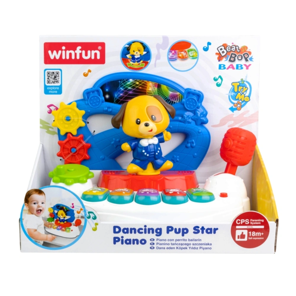 Winfun Dancing Pup Star Piano, 18M+