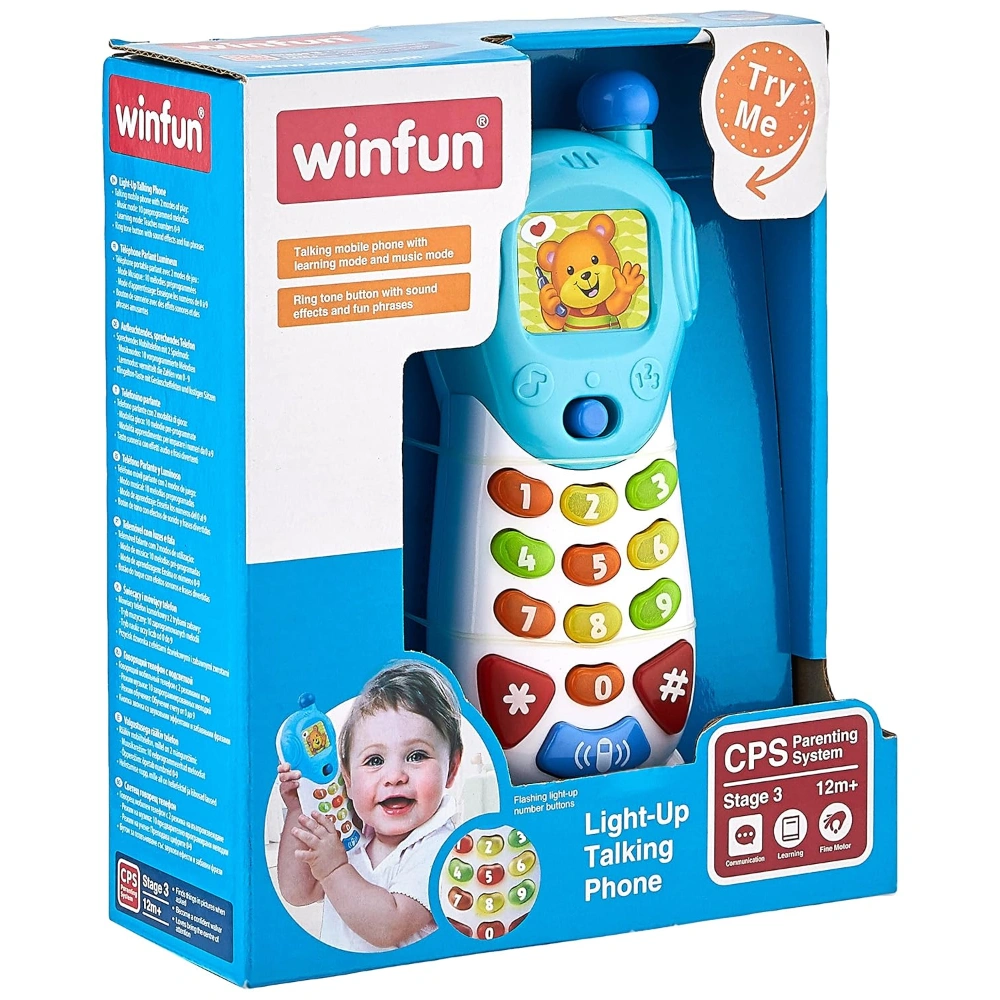 Win Fun E Light up Talking Phone